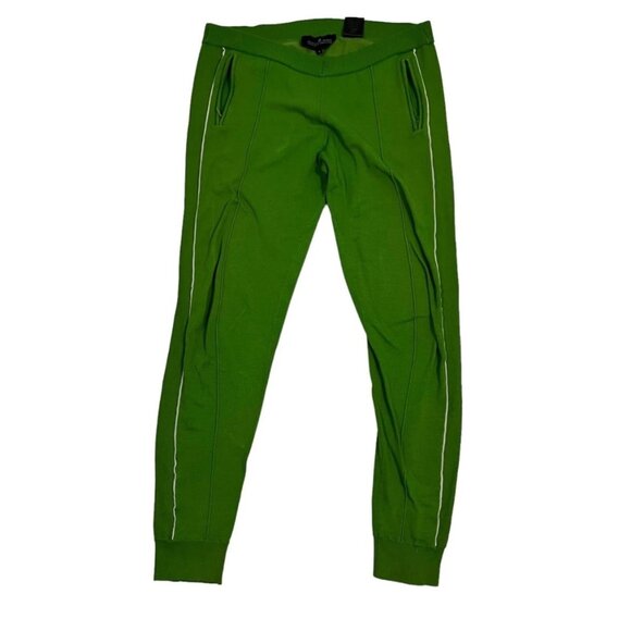 Designers Remix women's pants S green knit side stripe pockets Casey Pants - Picture 1 of 7